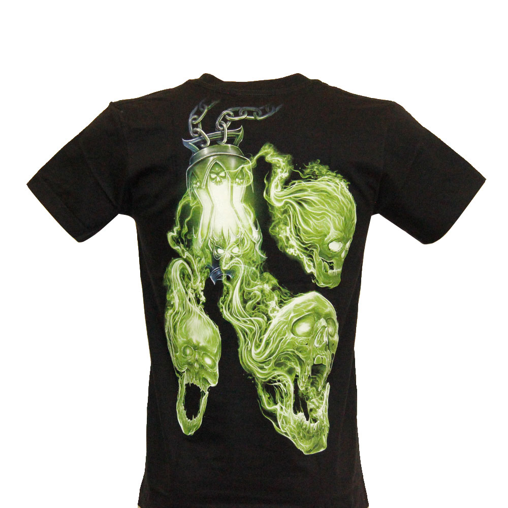 GW-218 Rock Eagle T-shirt Green Skull - GW-218